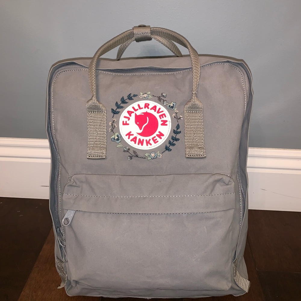 Embroidered fjallraven Kanken